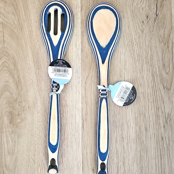 NWT Island Bamboo PAKKA WOOD 2 pc durable serving set - Picture 3 of 6